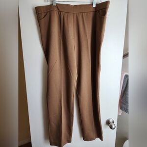 🦩Susan Graver Brown Trousers NWT